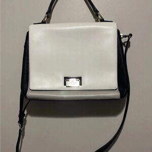 Kate Spade White and Black Crossbody Bag